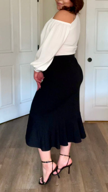 Natalia Skirt (Plus) - Black