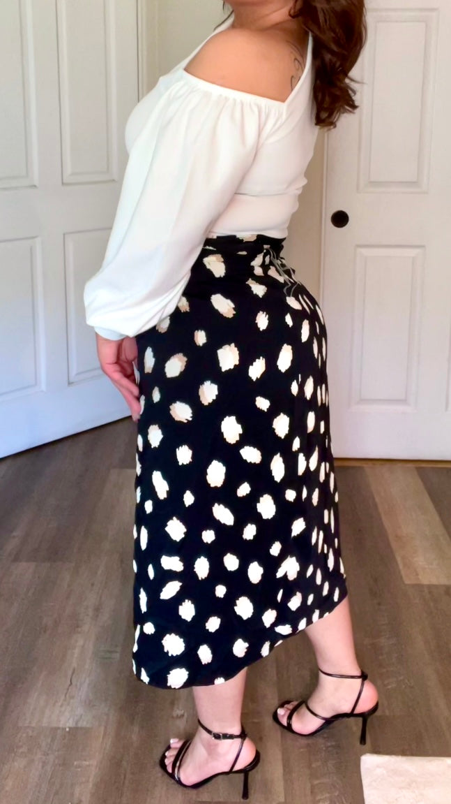 Brynn Wrap Skirt - Black