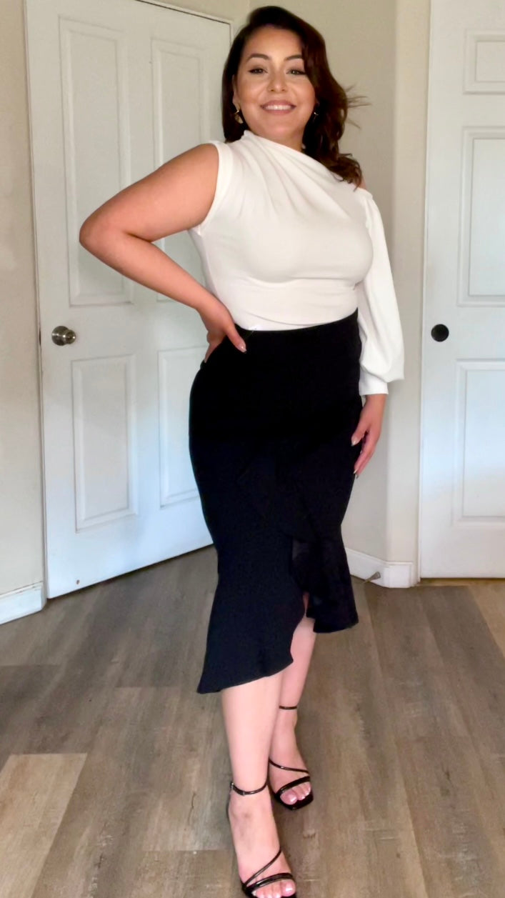 Natalia Skirt (Plus) - Black