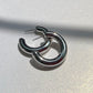 Silver Pipe Hoop Earrings