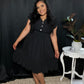 ALLEGRA DRESS - BLACK (PLUS)