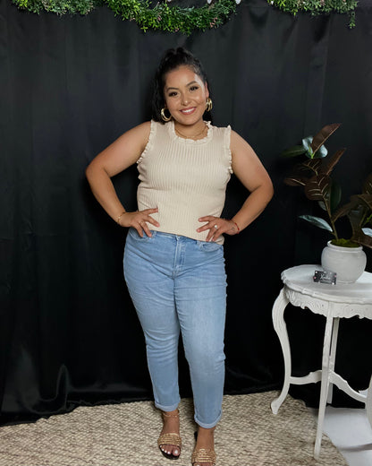 EVERLEE TOP - BEIGE (MISSY)