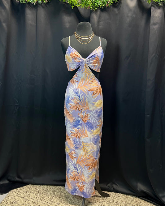 VIDA TROPICAL DRESS - LAVENDER (MISSY)