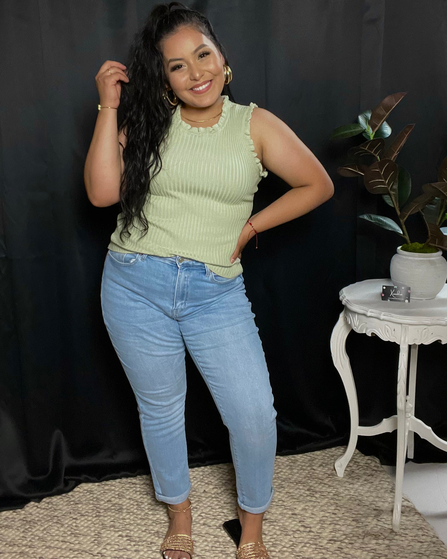 EVERLEE TOP - SAGE (MISSY)